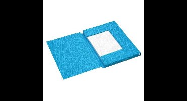 Dossiermap secolor a4 3kl recy karton 250gr bl