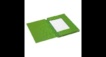 Dossiermap Secolor folio 3 klep 100% gerecycled karton 250 gr groen