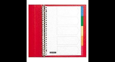 Tabblad quantore 23rings pp 5-delig assorti