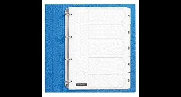 Tabblad quantore 4rings karton 1-5 wt