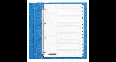 Tabblad quantore 4rings karton 1-15 wt