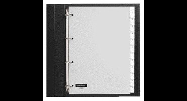 Tabblad quantore 4rings pp 12delig+venster grijs