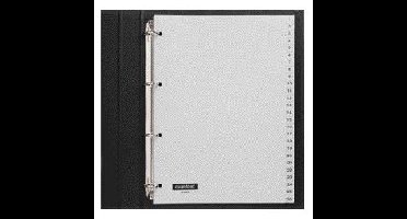 Tabblad quantore a4 4rings pp 1-52 grijs | 5 stuks