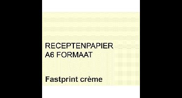 Receptpapier fastprint a6 80gr creme