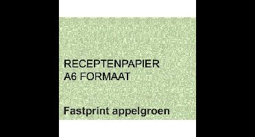 Receptpapier fastprint a6 80gr appelgroen