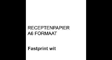 Receptpapier fastprint a6 80gr wit