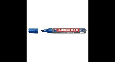 Whiteboardmarker edding 250 rond 1.5-3mm blauw | 10 stuks