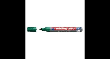 Whiteboardmarker edding 250 rond 1.5-3mm groen | 10 stuks
