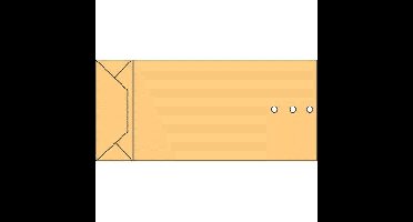 Envelop quantore monsterzak 120x285x50mm 120gr br