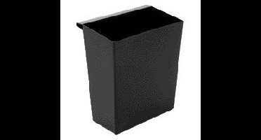 Inzetbak voor vierkante tapse papierbak zwart