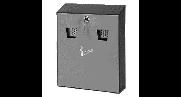 Wandasbak met binnenemmer zwart/grijs