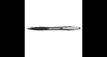 Balpen bic atlantis soft clic m zwart | 12 stuks