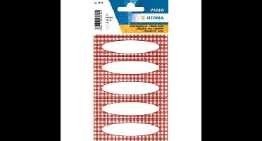 Etiket herma 3639 keuken ruit rood | 10 stuks