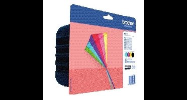 Inktcartridge brother lc-223valbp zwart + 3kleuren | 4 stuks