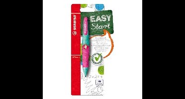 STABILO EASYergo 1.4, ergonomische vulpotlood, rechtshandig, turquoise/neon roze, per stuk