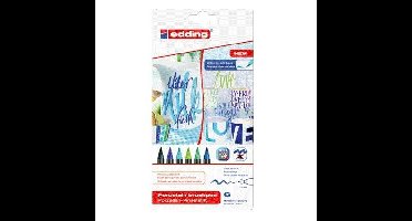 Brushpen edding 4200 porselein koele kleuren | 10 stuks