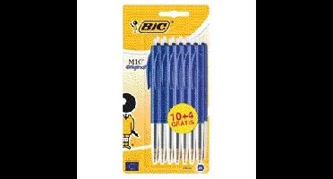 Balpen bic m10 m blauw