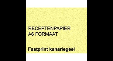 Receptpapier fastprint a6 80gr kanariegeel