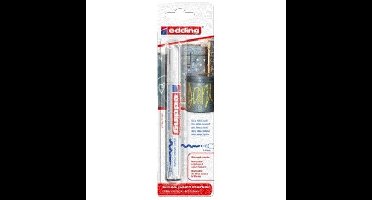 Paintmarker edding 750 oliebasis 2-4mm wit bls