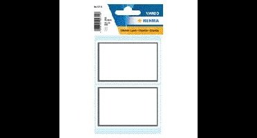 Etiket herma 5715 53x80mm schrift grijs kader 12st | 10 stuks