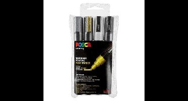 Paintmarker uni posca pc5m m 4st assorti