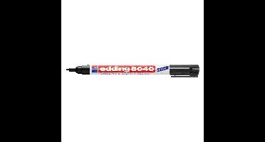 Wasgoedmarker edding 8040 rond 1mm zwart | 10 stuks