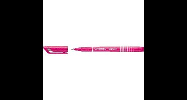 STABILO SENSOR, Fineliner, Fijn 0.3 mm, Met Meeverende Schrijfpunt, doos 10 stuks, roze