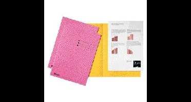 Vouwmap esselte a4 manilla 180gr roze