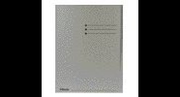 Vouwmap esselte a4 overslag manilla 180gr grijs