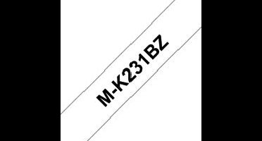 Labeltape brother ptouch mk231 12mm wit | 20 stuks