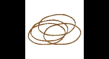 Elastiek Standard Rubber Bands 22 100x1.5mm 1kg 2660 stuks bruin
