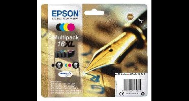 Inktcartridge epson 16xl t1636 zwart + 3 kleuren | 8 stuks