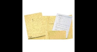 Dossiermap esselte folio 3klep manilla 275gr geel