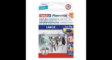 Kleefstrips tesa powerstrips large 2kg | 15 stuks