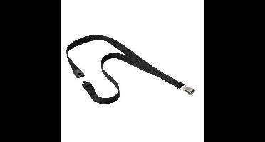 Textielkoord durable karabijnh softcolor zw 10st