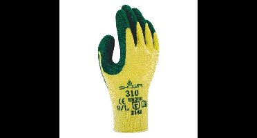 Griphandschoen showa 310 latex s groen