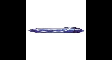 Gelschrijver bic gelocity quick dry m blauw | 12 stuks