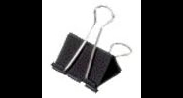 Papierklem maul 213 foldback 40mm zwart 12 stuks