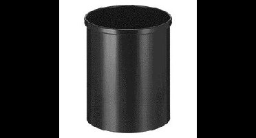 Papierbak vepabins rond 25.5cm 15 liter zwart