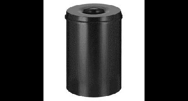 Papierbak+vlamdover vepabins 30liter 33.5cm zwart