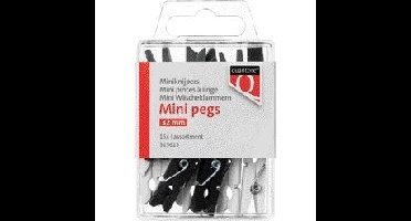 Miniknijper hout quantore 34mm assorti | 10 stuks