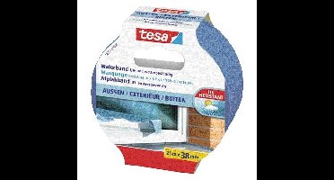 Afplaktape tesa prof outdoor 25mx38mm blauw