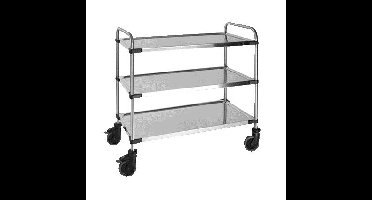 Serveerwagen 3 plateaus 870x570x950mm