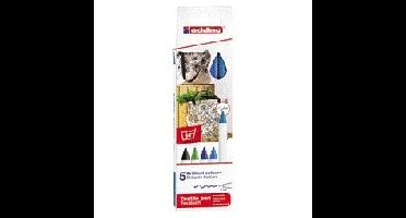 Textielmarker edding 4600 rond 1mm koel ass 5st | 6 stuks