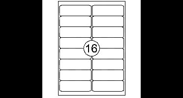 Etiket Quantore 99.1x33.9mm 1600 stuks