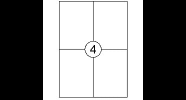 Etiket quantore 105x148mm 60st | 20 stuks