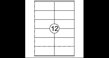 Etiket Quantore 105x48mm 1200 stuks