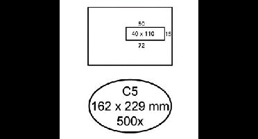 Envelop quantore venster c5 vr40 zk 80gr wt
