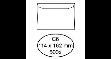 Envelop quantore bank c6 114x162 80gr wt