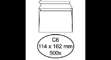 Envelop quantore bank c6 114x162 zk 80gr wt